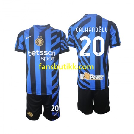 Fotballdrakt Inter Milan Hakan Calhanoglu 20 Barn Hjemmetrøye 2024-2025 Kortermet